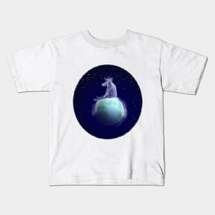 Moose in Space Kids T-Shirt